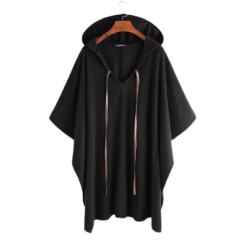 Mens winter poncho coat sales